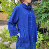 Gauze Turtleneck Pullover