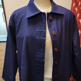 Indigo-dyed jacket