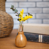 Natural wood single flower vase (Kuwana) - Various