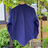 Indigo Dye Shirt (Unisex) - Choose from Spread or Band Collar