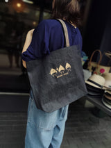 【Original】Bolso y neceser vaqueros Castaña