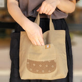 Indigo-dyed Reversible Handbag (Small)