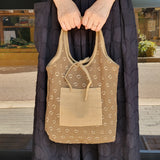 Indigo-dyed Reversible Handbag (Medium)