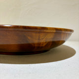 Tochi Sweet Dish | 26cm Diameter | Unique Piece with Beautiful Tochi Grain | Wood Carver's Wooden Ware | No. 21