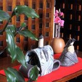 Natural wood single flower vase (Kuwana) - Various