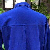 Shirt Collar Men's Shirt Indigo Plain / <new> Shibori Pattern</new>