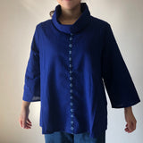 Gauze Turtleneck Pullover
