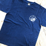 藍染めTシャツ 【桜うさぎ】