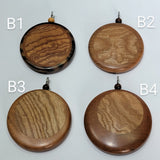 Necklace Part, Black Persimmon, Round