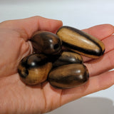 Black Persimmon Necklace Component Oval Handmade Part