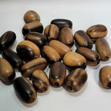 Black Persimmon Necklace Component Oval Handmade Part