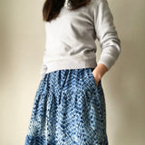 Skirt: Tiered, Ganji Shibori
