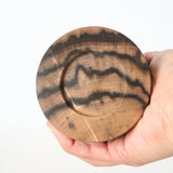 Tea Caddy - Black and Striped Persimmon "Phantom Wood" 01