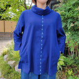 Gauze Turtleneck Pullover