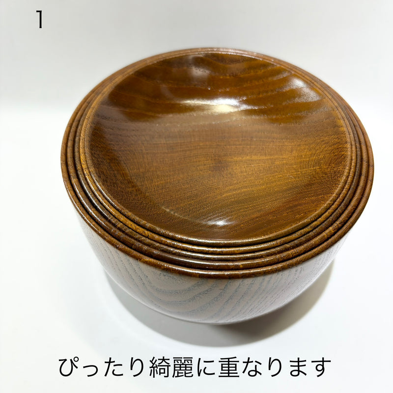 蓋付五段重 椀 拭き漆 漆器 皿椀セット – aitoki - 時を楽しむ丁寧な暮らし