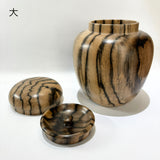 茶がめ　茶壺　黒柿