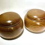 Mulberry wood go stone container (goke), piece container (komabako)