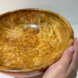Tochi Burl Root Bowl | Diameter 29cm, Height 11cm | Akita Prefecture, Showa 30s | Lathe-turned by woodcraftsman, one of a kind