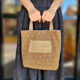Indigo-dyed Reversible Handbag (Small)