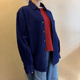 Indigo Dye Shirt (Unisex) - Choose from Spread or Band Collar