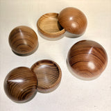 Incense container, Treasure Ball shape, Mulberry wood