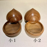 Incense container, Treasure Ball shape, Mulberry wood