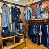 Camisa de manga corta para hombre con estampado Shibori teñido de índigo
