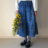 Skirt: Tiered, Ganji Shibori
