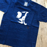 藍染めＴシャツ　【風】