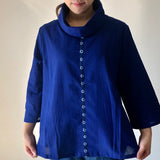 Gauze Turtleneck Pullover
