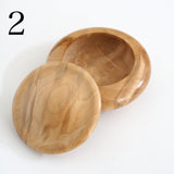 Horse chestnut incense containers/small item boxes - jingasa-shaped, clam-shaped