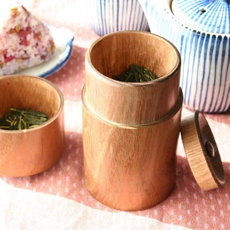 本桑の茶筒　ガラスコート仕上げ 特別価格】茶筒 桑 – aitoki - 時を楽しむ丁寧な暮らし
