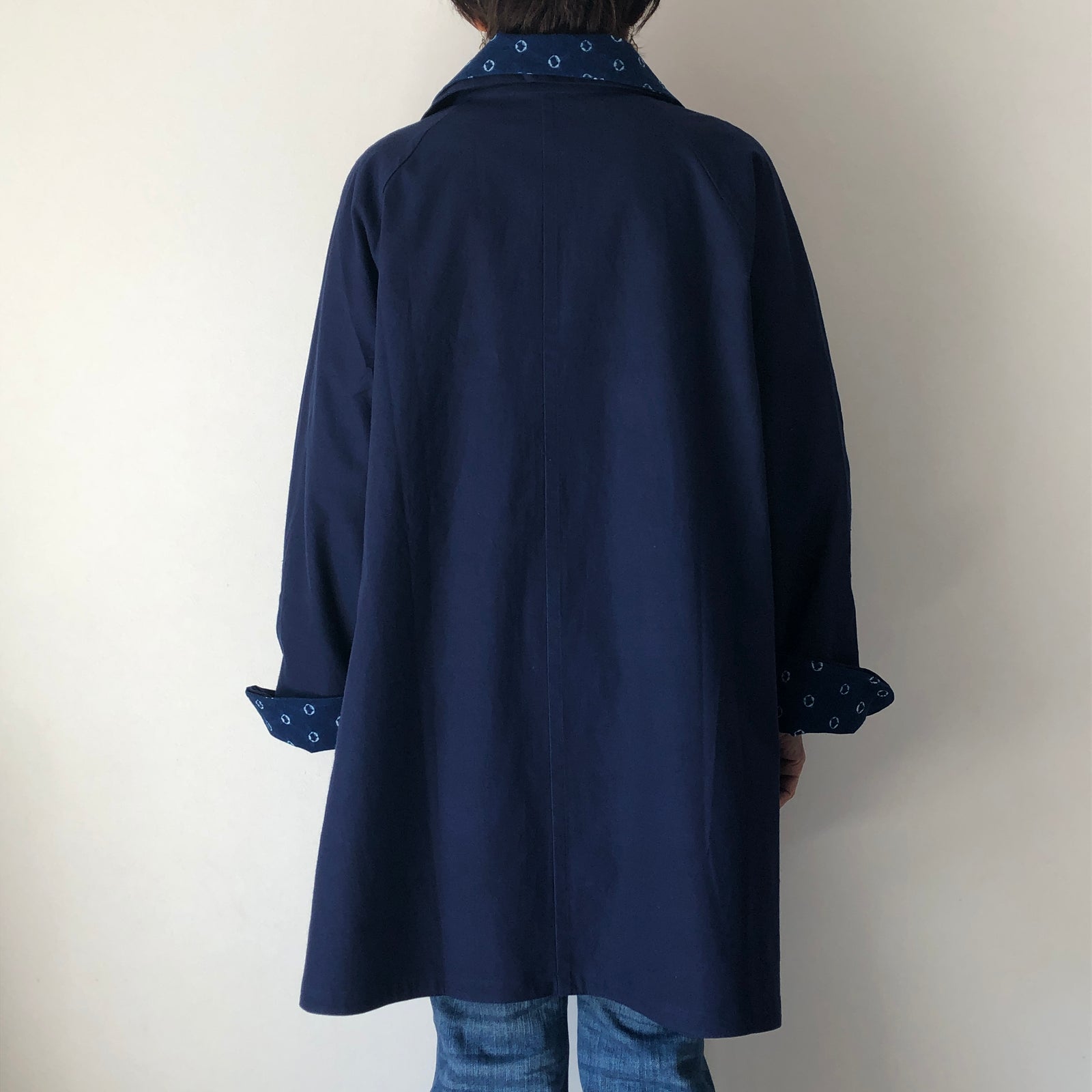 藍染めのリバーシブルコート 4way – aitoki - 時を楽しむ丁寧な暮らし