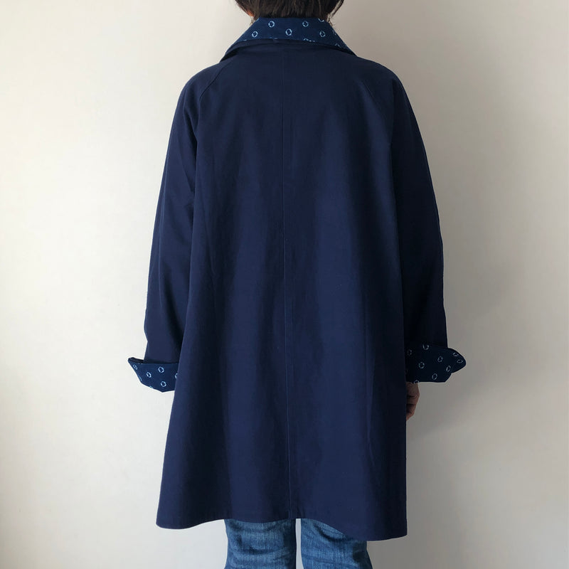 藍染めのリバーシブルコート 4way – aitoki - 時を楽しむ丁寧な暮らし