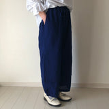 Gauze Skirt-Style Pants