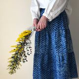 Skirt: Tiered, Ganji Shibori