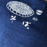 Indigo-dyed T-shirt [Soba]