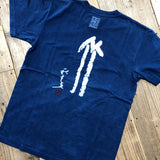 Indigo-dyed T-shirt [Bamboo]
