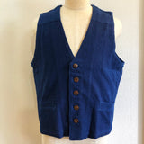 Vest, Indigo Dye, Botanical Dye
